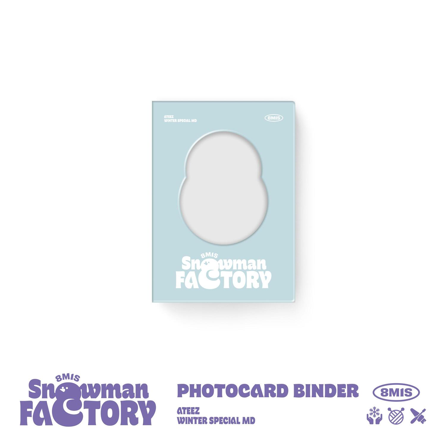 에이티즈(ATEEZ) [SNOWMAN FACTORY] Official MD - 포토카드 바인더 PHOTOCARD BINDER