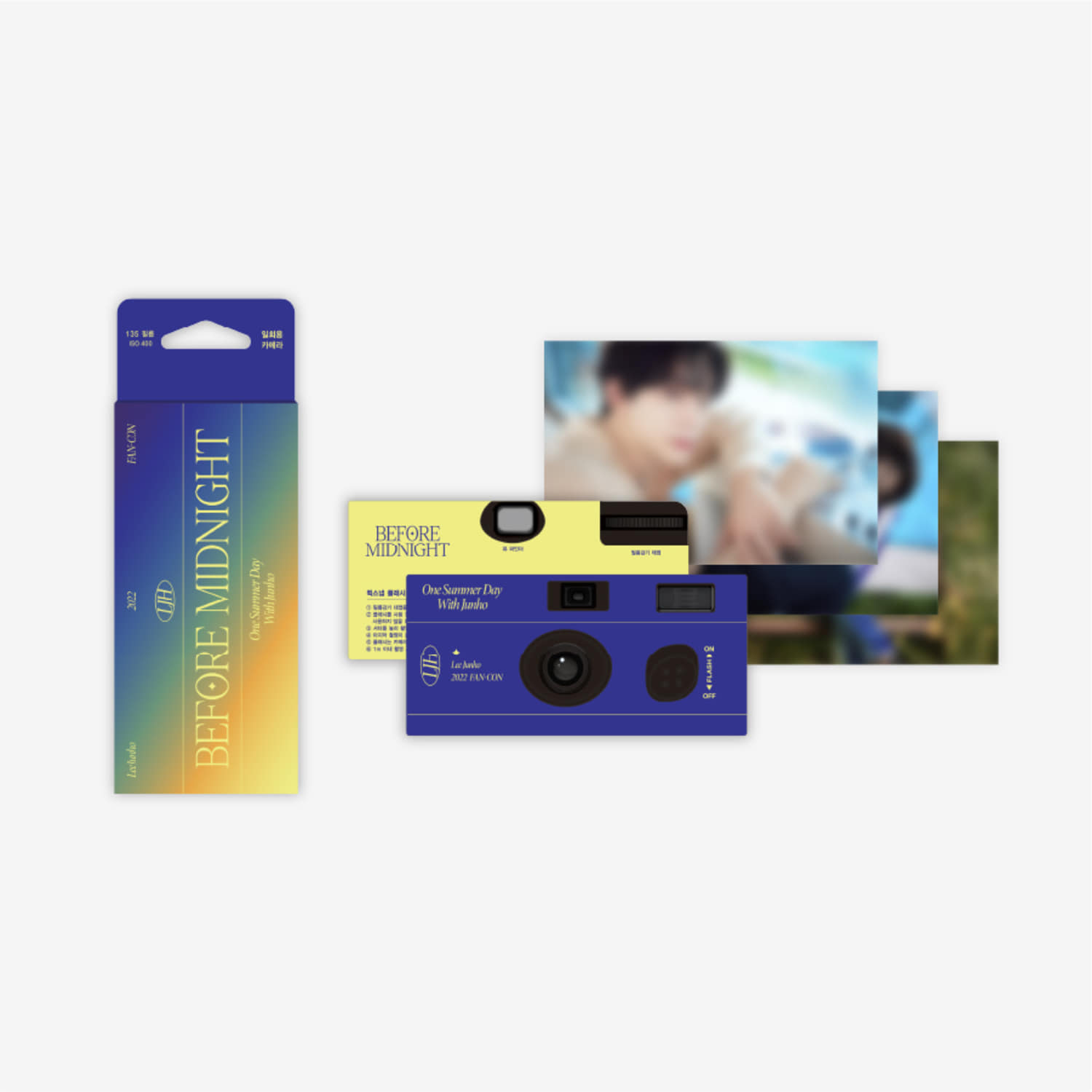 2PM 이준호(LEE JUNHO) [BEFORE MIDNIGHT] OFFICIAL MD - 디자인 퀵 스냅 DESIGN QUICK SNAP - SINGLE USE CAMERAS