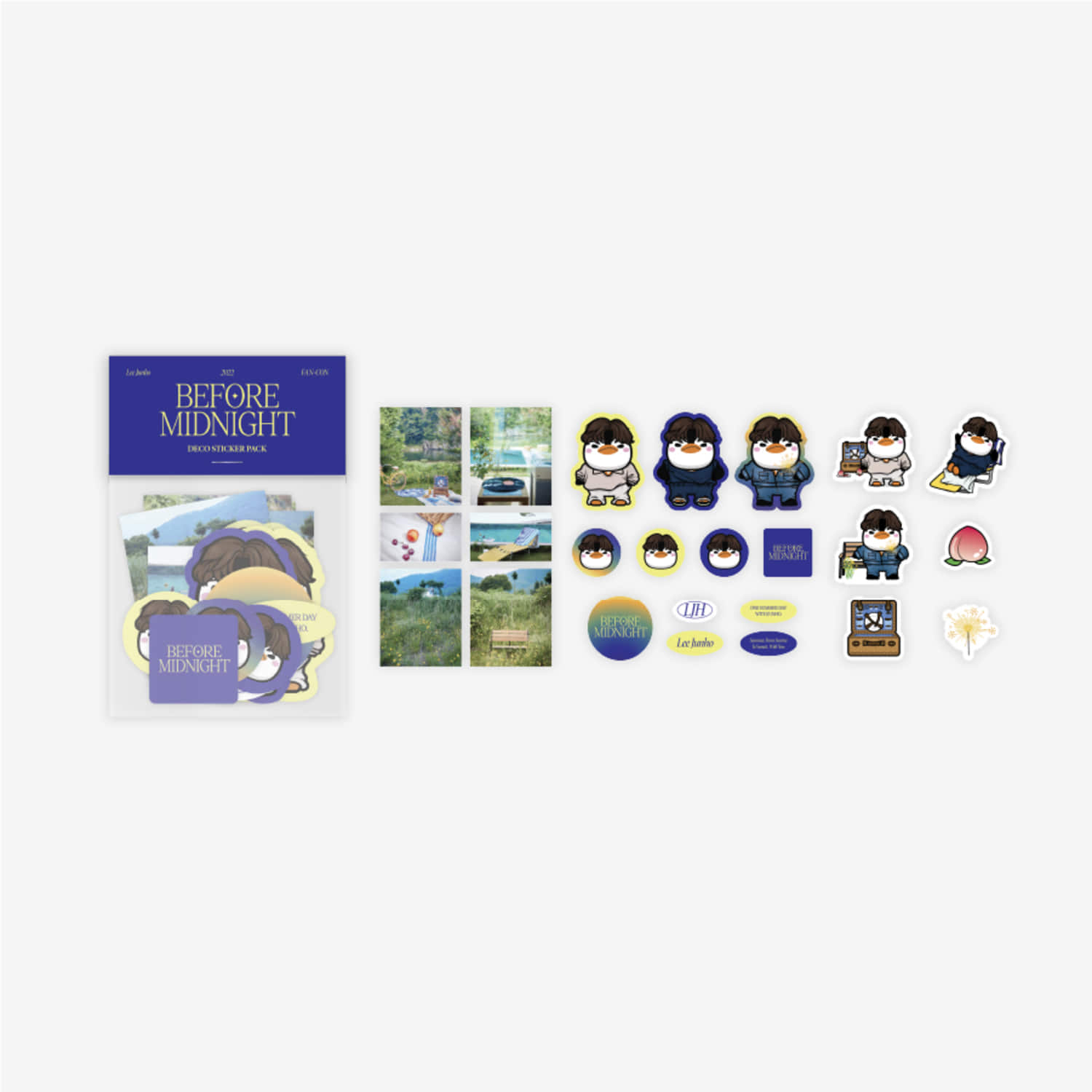 2PM 이준호(LEE JUNHO) [BEFORE MIDNIGHT] OFFICIAL MD - 펭펭 데코 스티커 팩 PenPen DECO STICKER PACK
