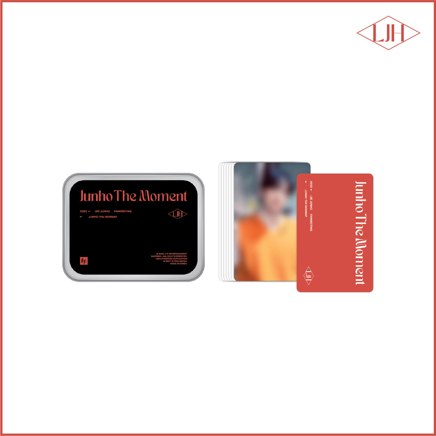 2022 이준호 FANMEETING [JUNHO THE MOMENT] 틴케이스 &amp; 포토카드 세트 TIN CASE &amp; PHOTO CARD SET