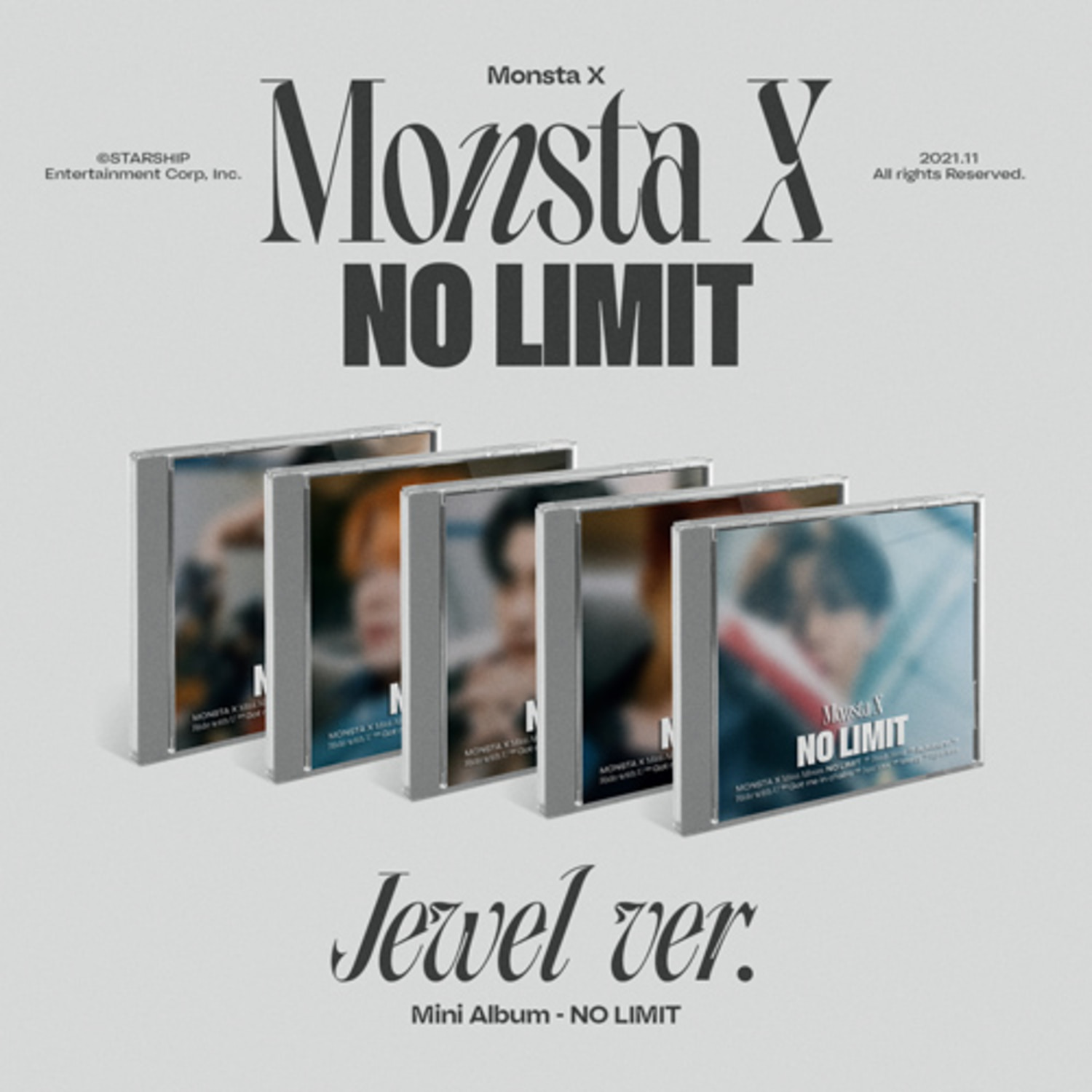 몬스타엑스 (MONSTA X) - 미니 10집 [NO LIMIT] (Jewel Ver.) (세트)