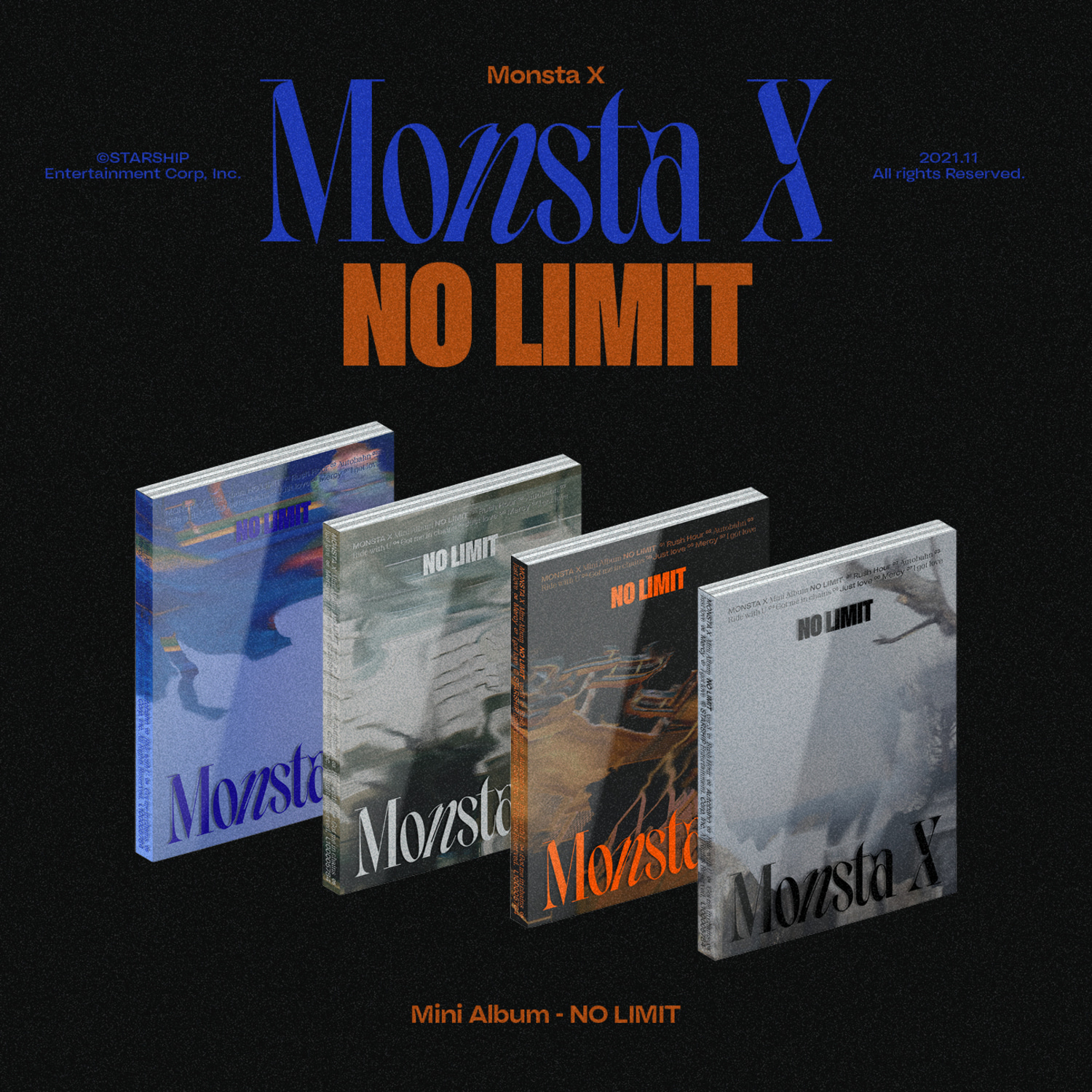 몬스타엑스 (MONSTA X) - 미니 10집 [NO LIMIT] (4종 중 랜덤발송)