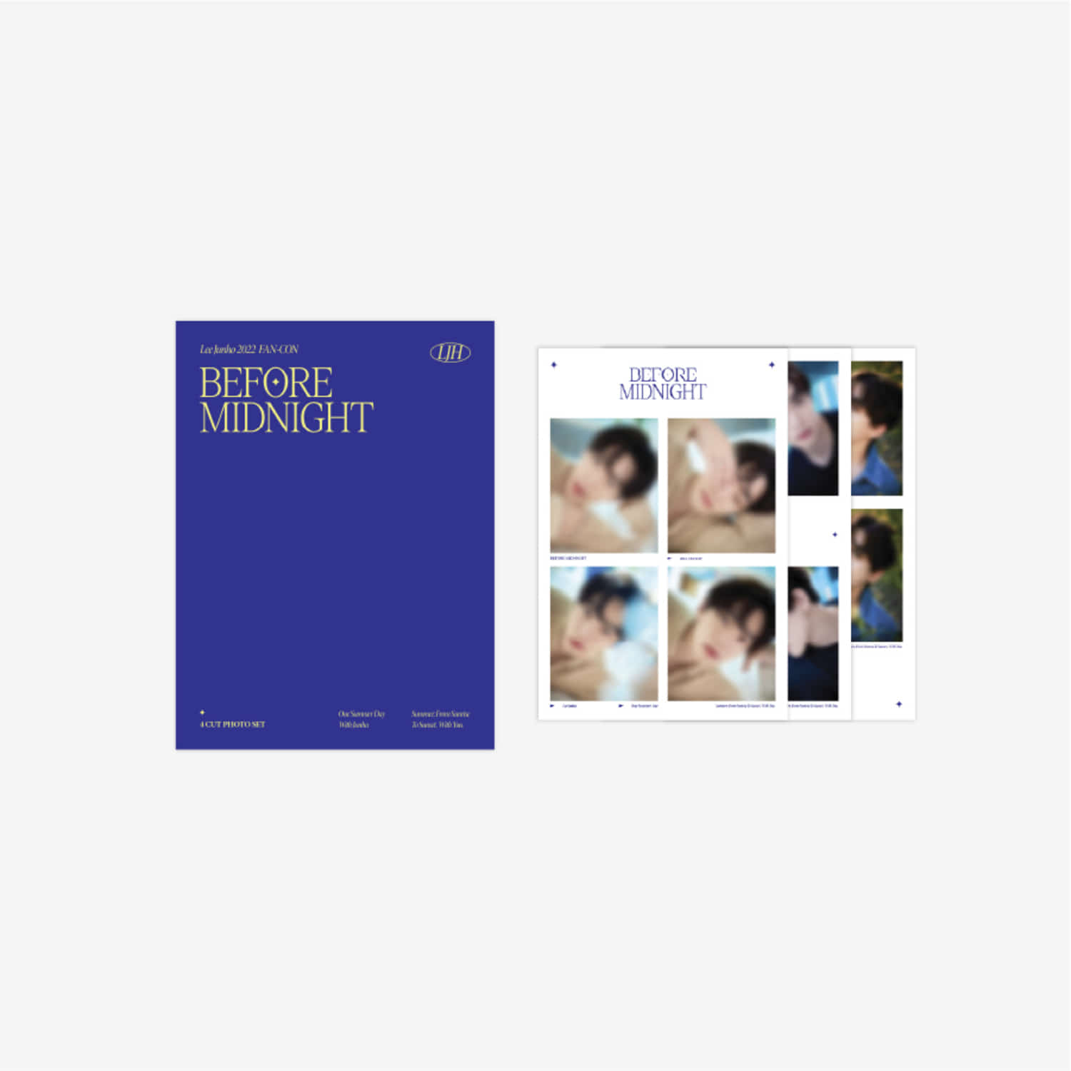 2PM 이준호(LEE JUNHO) [BEFORE MIDNIGHT] OFFICIAL MD - 네컷 포토 세트 4 CUT PHOTO SET