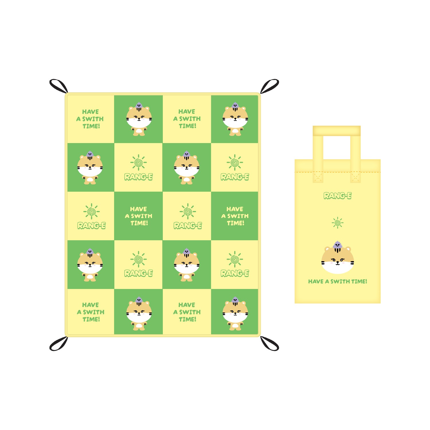 [STAYC WITHC! HAPPY YOON DAY! POP-UP STORE] 랑이 피크닉 매트 RANG-E PICNIC MAT