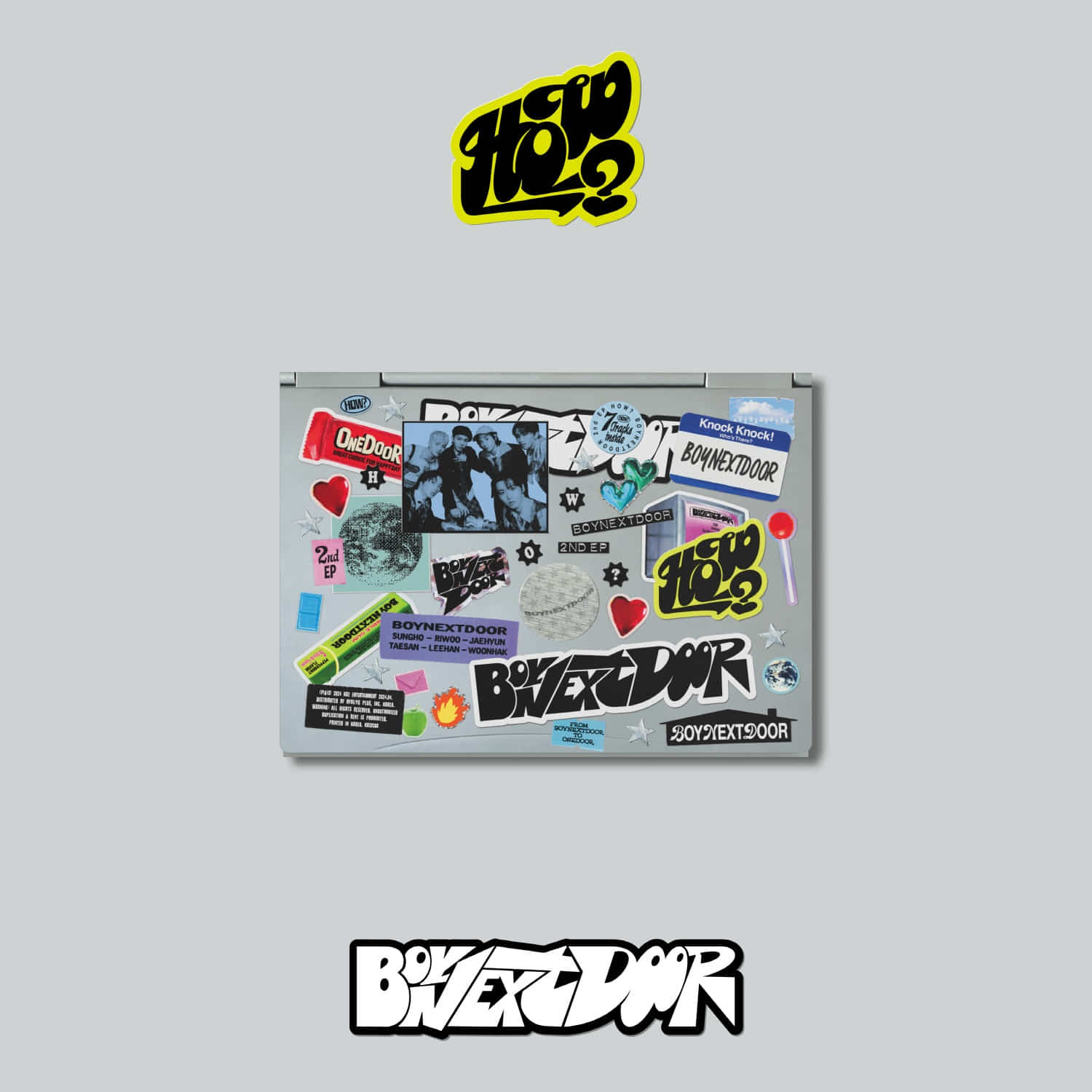 보이넥스트도어(BOYNEXTDOOR) – 2nd EP [HOW?] (Sticker ver.) (6종 중 1종 랜덤)