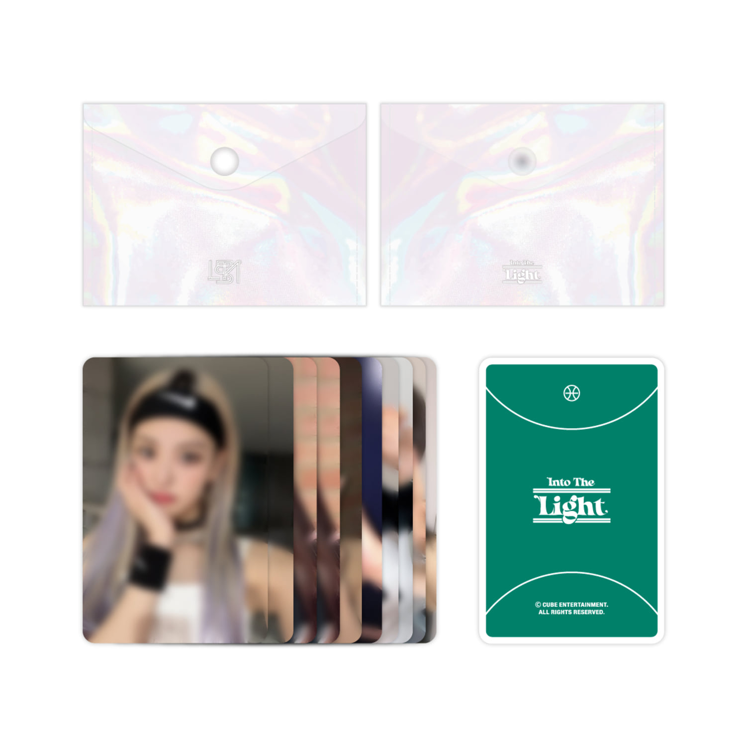 라잇썸 (LIGHTSUM) 1st Mini Album [Into The Light] - 포토카드＆파우치 세트 Photocard＆Pouch Set