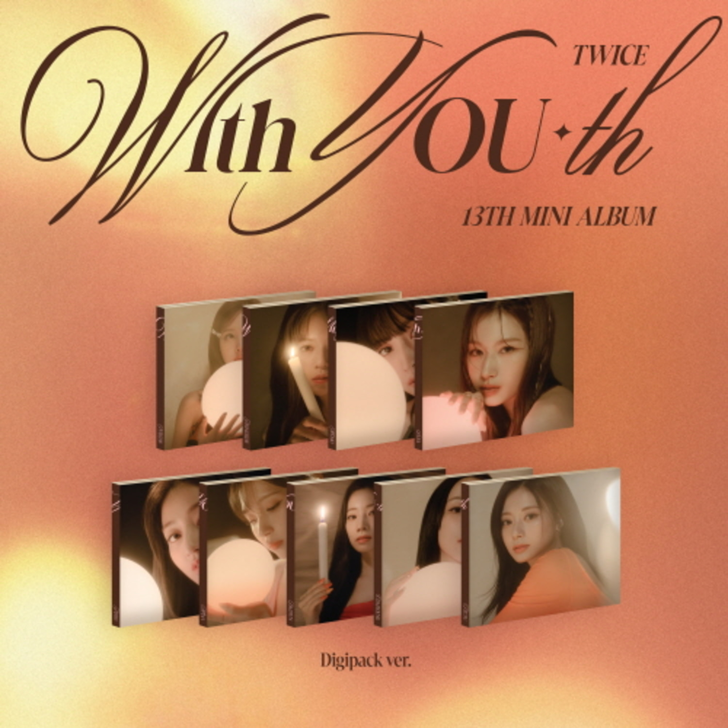 TWICE (트와이스) - 미니 13집 [With YOU-th] With YOU-th (Digipack Ver.) (9종 세트)