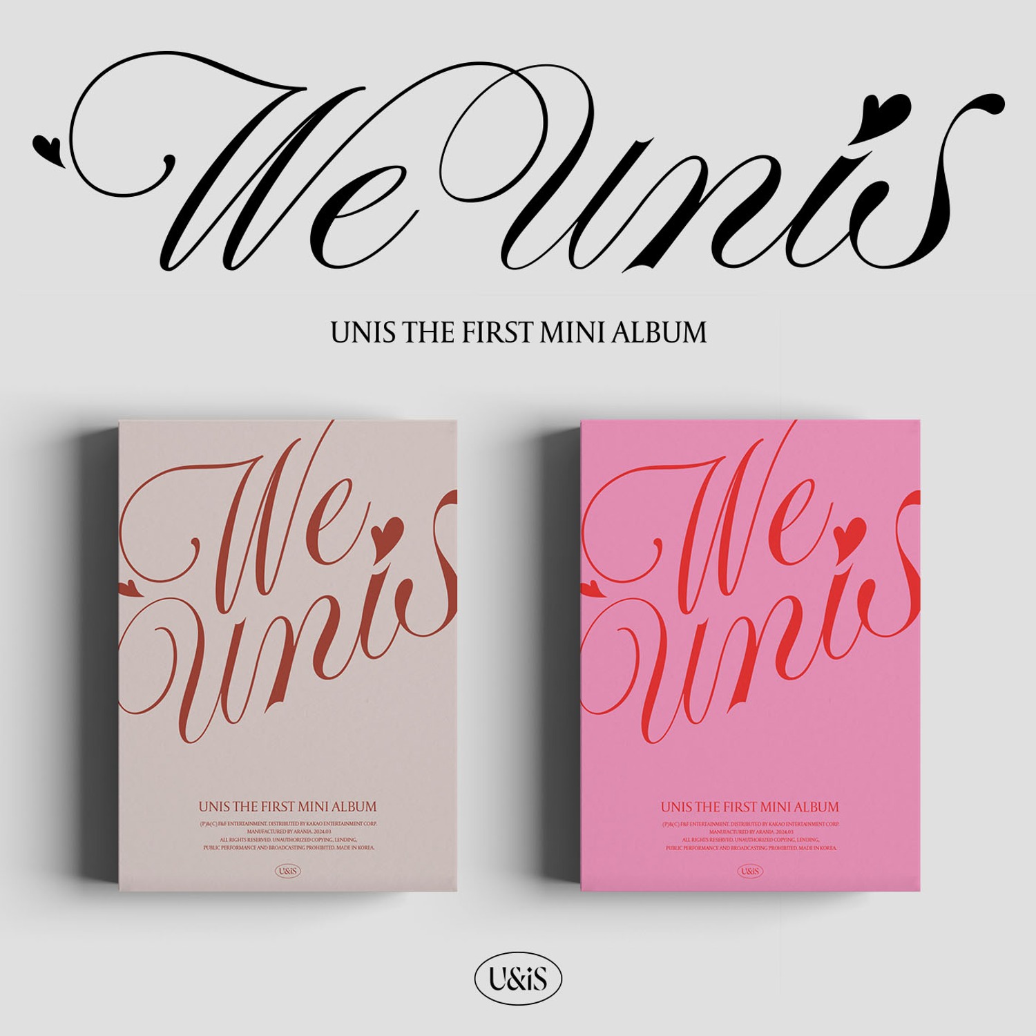 UNIS(유니스) - The 1st Mini Album &#039;WE UNIS&#039; (START ver./STORY ver.) (2종 세트)