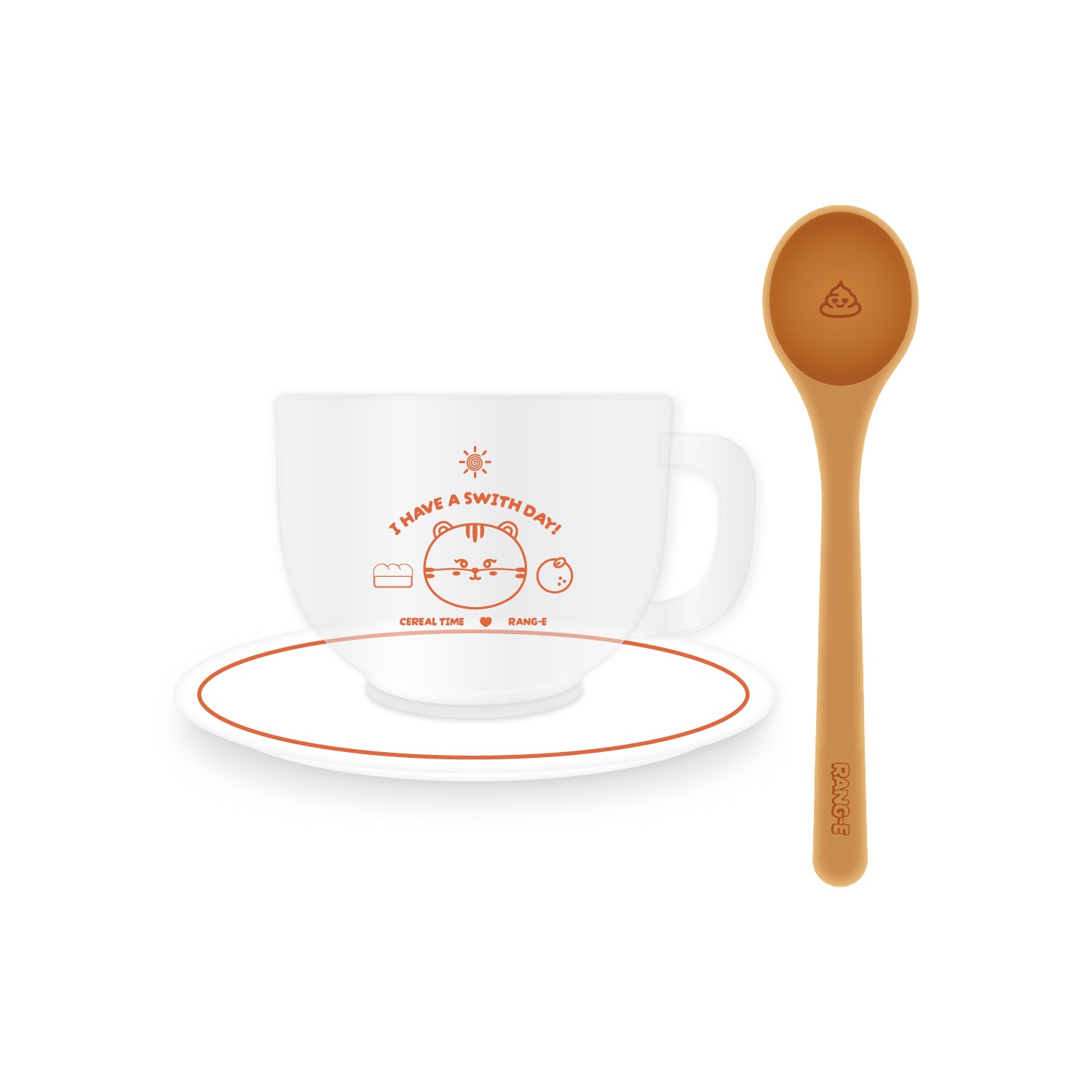 [STAYC WITHC! HAPPY YOON DAY! POP-UP STORE] 랑이 시리얼컵 세트 RANG-E CEREAL BOWL SET