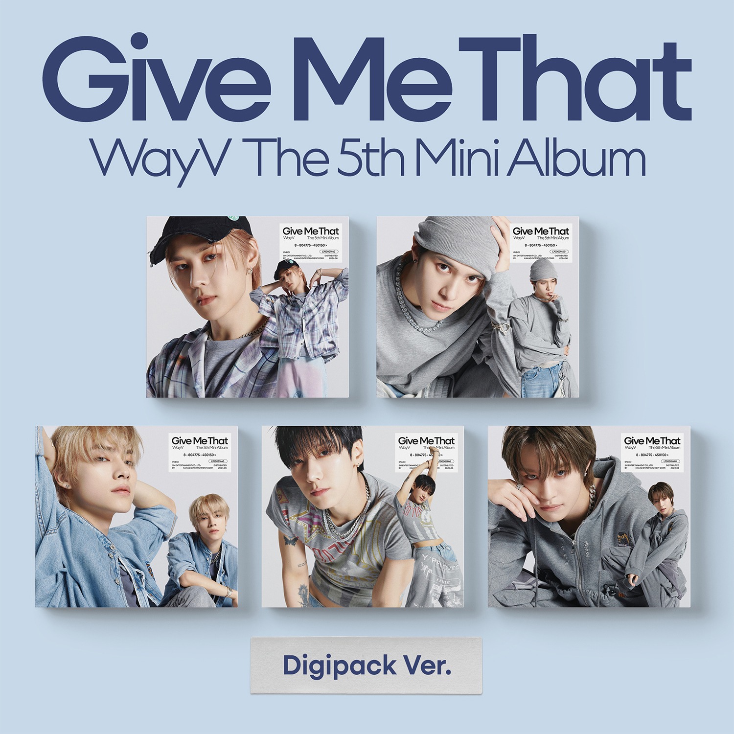 웨이션브이 (WayV) - 미니 5집 [Give Me That] (Digipack Ver.) (랜덤)