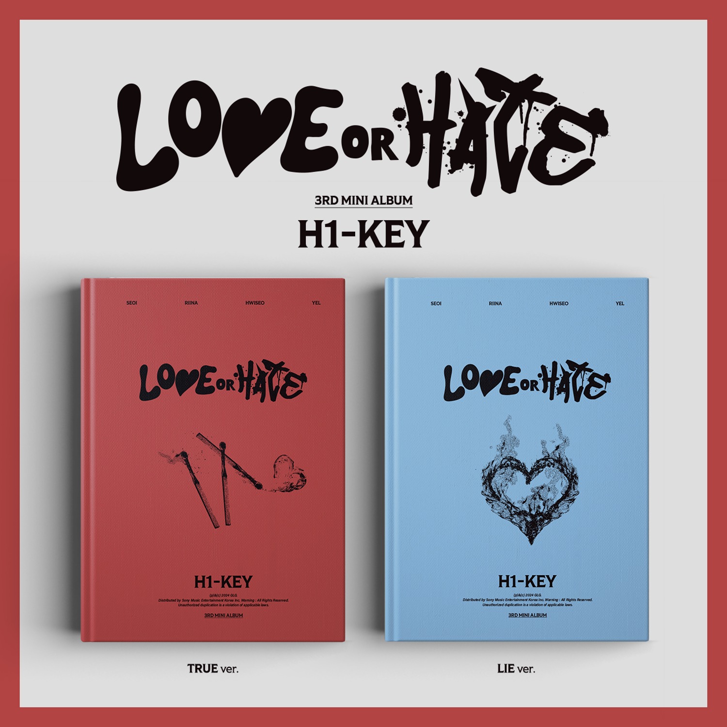 하이키(H1-KEY) - 미니 3집 [LOVE or HATE] (세트)